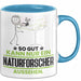 Naturforscher Geschenk Tasse So Gut Kann Nur Ein Naturforscher Aussehen Geschenkidee Kaffee-Becher Blau Trendation