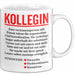 Büroarbeit Kollege Wertschätzung Tasse Geschenk Lustige Geschenkidee Spruch Kollegin Weiß Trendation