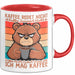 Kaffeeliebhaber Tasse Geschenk Lustige Geschenkidee Spruch Kaffee Macht Einfach Seinen Job Ich Mag Kaffee Rot Trendation