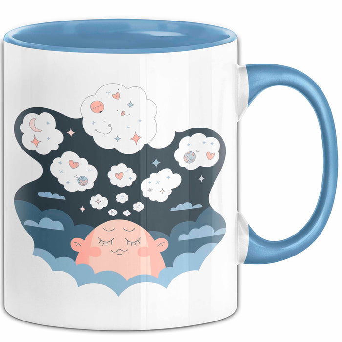 Tagträumer Tasse Geschenkidee für Fantasie Fan Blau Trendation
