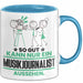 Musikjournalist Geschenk Tasse So Gut Kann Nur Ein Musikjournalist Aussehen Geschenkidee Kaffee-Becher Blau Trendation