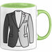 Minimalistischer Modefan Tasse Geschenkidee Grün Trendation