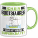 Bootsfahrer Tasse Geschenk für Bootsfahrer Geburtstag Lustiger Spruch Kaffee-Becher Was Ist Deine Superkraft Grün Trendation