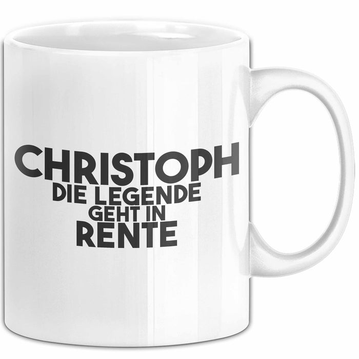 Christoph Tasse Christoph – Die Legende Geht In Rente Geschenk