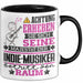 Indie-Musiker Geschenk Tasse Lustiger Spruch Erheben Sie Sich Der Indie-Musiker Betritt den Raum Schwarz Trendation