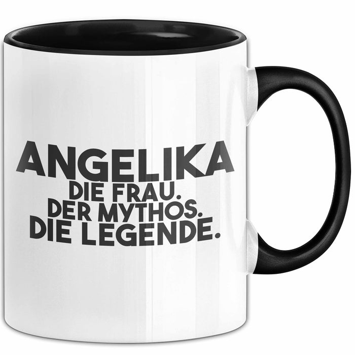 Angelika Tasse Angelika – Die Frau. Der Mythos. Die Legende. Geschenk Schwarz Trendation