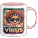Computerprogrammierer Softwareingenieur Tasse Geschenk Lustige Geschenkidee Spruch Retro Virus Rosa Trendation