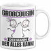 Großcousin Tasse Geschenk für Großcousin Der Mann Der Alles Kann Geschenkidee zum Geburtstag Weiß Trendation