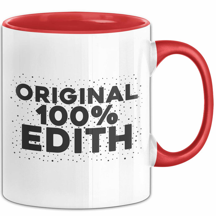 Edith Tasse Original 100% Edith Geschenk Rot Trendation
