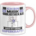 Musikbibliothekar Tasse Geschenk für Musikbibliothekar Geburtstag Lustiger Spruch Kaffee-Becher Was Ist Deine Superkraft Rosa Trendation