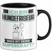 Hundefriseur Tasse Geschenk für Hundefriseur Geburtstag Lustiger Spruch Kaffee-Becher Was Ist Deine Superkraft Schwarz Trendation