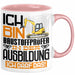 Baustoffprüfer Ausbildung Tasse Geschenk Ich Bin Baustoffprüfer In Der Ausbildung Ich Darf Das Geschenkidee Spruch Rosa Trendation