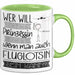 Fluglotsin Tasse Geschenk Spruch Wer Will Schon Prinzessin Sein Wenn Man Auch Fluglotsin Sein Kann Grün Trendation