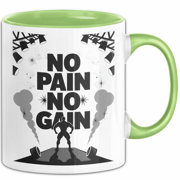 Bodybuilder Tasse Geschenk Lustige Geschenkidee Spruch Für Muskel Aufbau Fans Grün Trendation