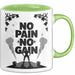 Bodybuilder Tasse Geschenk Lustige Geschenkidee Spruch Für Muskel Aufbau Fans Grün Trendation