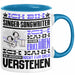 Singer-Songwriter Geschenk Tasse Geschenkidee für Singer-Songwriter Geburtstag Lustig Ich Bin Singer-Songwriter Ich Kann Es Dir Erklären Aber Nicht Für Dich Verstehen Blau Trendation