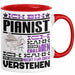 Pianist Geschenk Kaffee-Tasse Geschenkidee für Pianist Ich Bin Pianist Ich Kann Es Dir Erklären Jedoch Nicht Für Dich Verstehen Spruch Lustig Rot Trendation