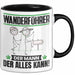 Wanderführer Tasse Geschenk für Wanderführer Der Mann Der Alles Kann Geschenkidee zum Geburtstag Schwarz Trendation