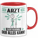 Arzt Tasse Geschenk für Arzt Der Mann Der Alles Kann Geschenkidee zum Geburtstag Rot Trendation
