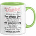 Lehrer Wertschätzung Danke Tasse Geschenk Lustige Geschenkidee Spruch Danke Für Grün Trendation