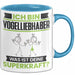Vogelliebhaber Tasse Geschenk für Vogelliebhaber Geburtstag Lustiger Spruch Kaffee-Becher Was Ist Deine Superkraft Blau Trendation