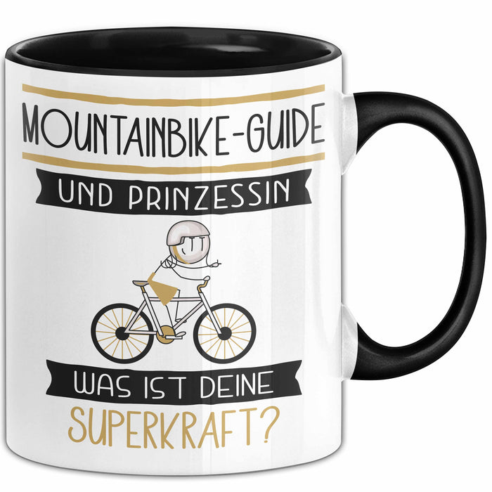 Mountainbike-Guide Und Prinzessin Tasse Geschenk Für Eine Mountainbike-Guide Geburtstag Was Ist Deine Superkraft Trendation