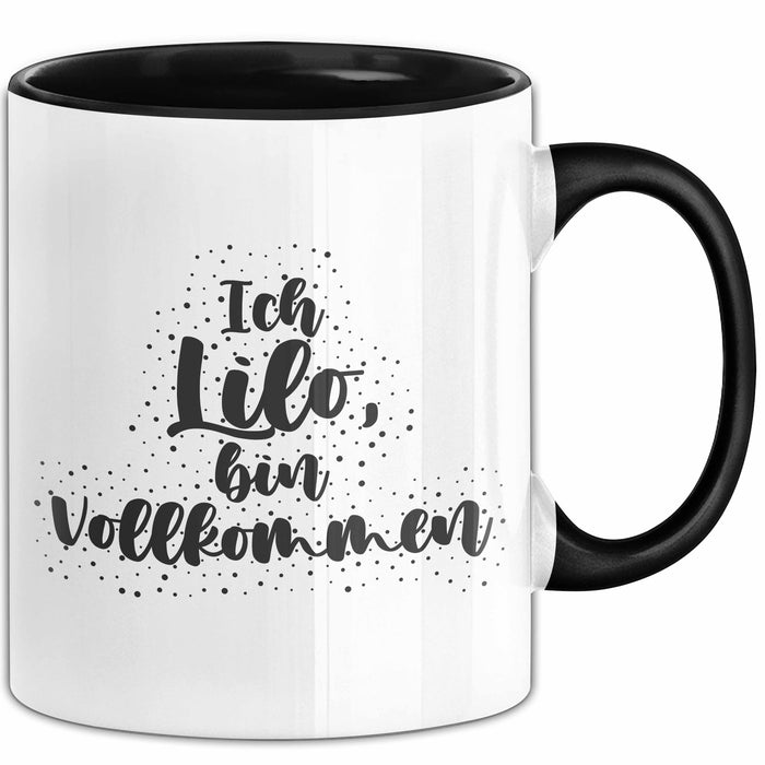 Lilo Tasse Ich Lilo, Bin Vollkommen Geschenk Schwarz Trendation