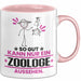 Zoologe Geschenk Tasse So Gut Kann Nur Ein Zoologe Aussehen Geschenkidee Kaffee-Becher Rosa Trendation