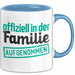 Schwager Tasse Geschenk Schwägerin Offiziell In Der Familie Aufgenommen Lustig Becher Blau Trendation