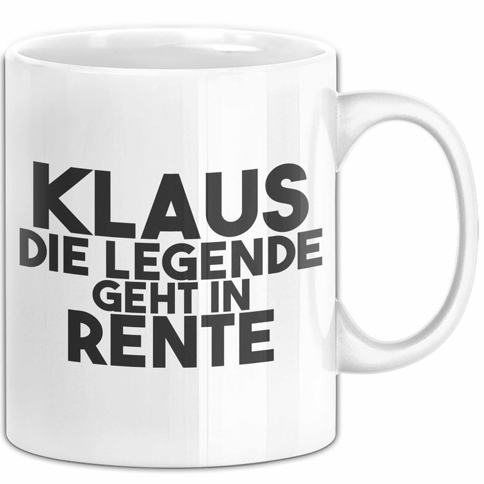 Klaus Tasse Klaus – Die Legende Geht In Rente Geschenk