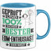 EDM-Enthusiast Geschenk Lustiger Spruch für EDM-Enthusiast Geschenkidee Bester EDM-Enthusiast Der Welt Blau Trendation