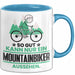 Mountainbiker Geschenk Tasse So Gut Kann Nur Ein Mountainbiker Aussehen Geschenkidee Kaffee-Becher Blau Trendation