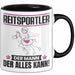 Reitsportler Tasse Geschenk für Reitsportler Der Mann Der Alles Kann Geschenkidee zum Geburtstag Schwarz Trendation