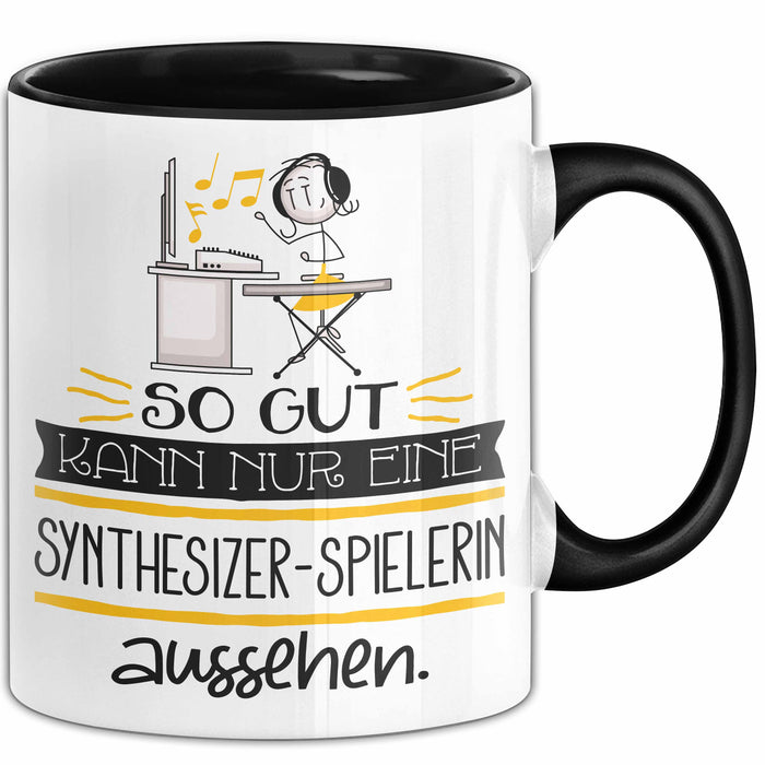 Synthesizer-Spielerin Geschenk Tasse So Gut Kann Nur Eine Synthesizer-Spielerin Aussehen Geschenkidee Geburtstag Weihnachten Lustig Trendation