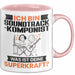 Soundtrack-Komponist Tasse Geschenk für Soundtrack-Komponist Geburtstag Lustiger Spruch Kaffee-Becher Was Ist Deine Superkraft Rosa Trendation