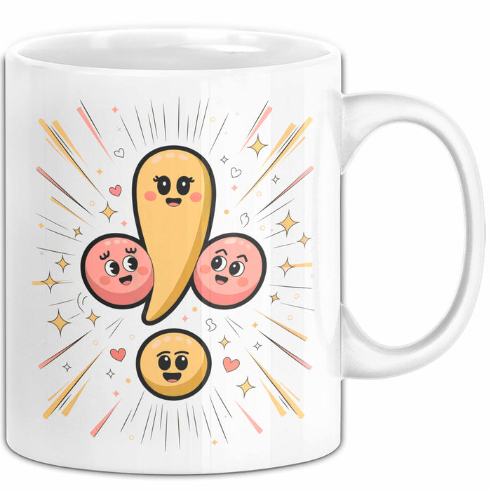Interpunktions Enthusiast Tasse Geschenk Lustige Geschenkidee Spruch Für Grammatik Liebhaber Weiß Trendation