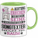 Songtexter Geschenk Tasse Lustiger Spruch Erheben Sie Sich Der Songtexter Betritt den Raum Grün Trendation