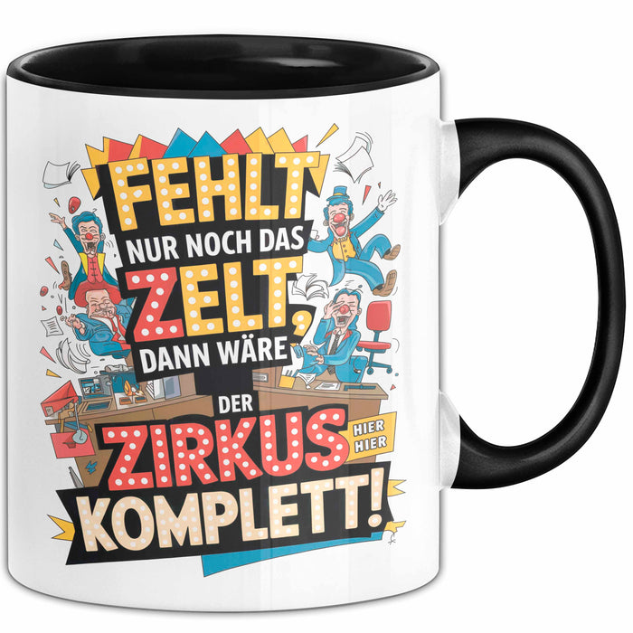 Bürokollege Tasse Geschenkidee Es Fehlt Nur Noch Das Zelt Trendation