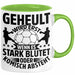 Handball Geschenk Tasse Geschenkidee Handball-Spieler Handballspielerin Mädchen Jungs Kaffee-Becher Geheult Wird Erst Wenn Es Stark Grün Trendation