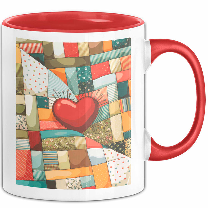 Quilter Tasse Geschenk Lustige Geschenkidee Spruch Für Patchwork Fans Rot Trendation