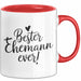 Guter Ehemann Verheiratete Männer Jungen Tasse Becher Geschenk Lustige Geschenkidee Spruch Bester Ehemann Ever Rot Trendation