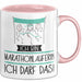 Geschenk für Marathonläuferin Tasse Lustige Geschenkidee Geburtstag Ich Bin Marathonläuferin Ich Darf Das Rosa Trendation