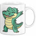Dabendes Krokodil Tier Tasse Geschenk Lustige Geschenkidee Spruch Weiß Trendation
