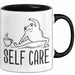 Frosch Tasse Geschenk Self Care Humor Geschenkidee Kaffee-Becher Trendation