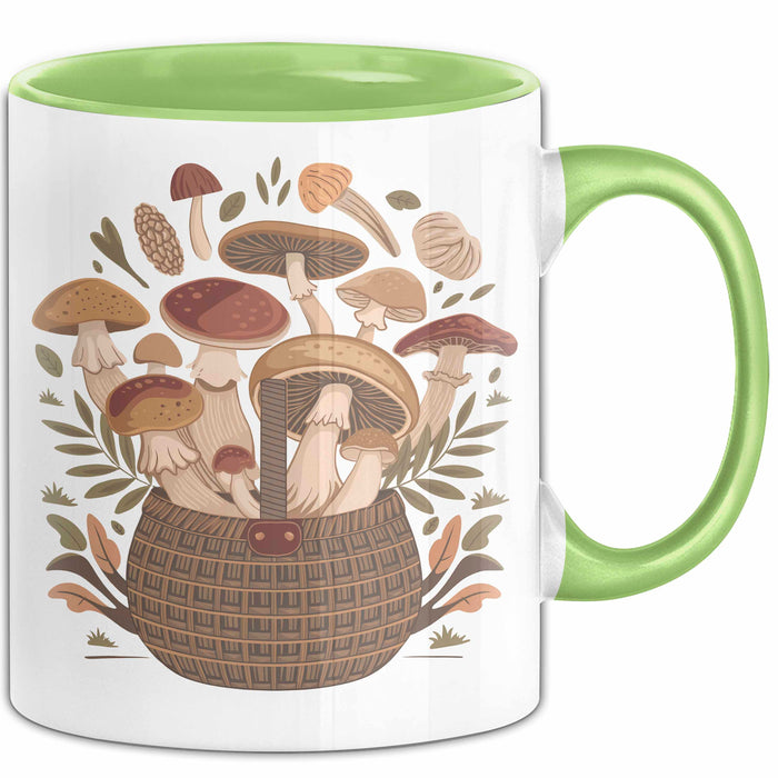 Sammler Tasse Geschenkidee für Wildnahrungs Entdecker Grün Trendation