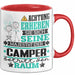 Camper Geschenk Tasse Lustiger Spruch Erheben Sie Sich Der Camper Betritt den Raum Rot Trendation