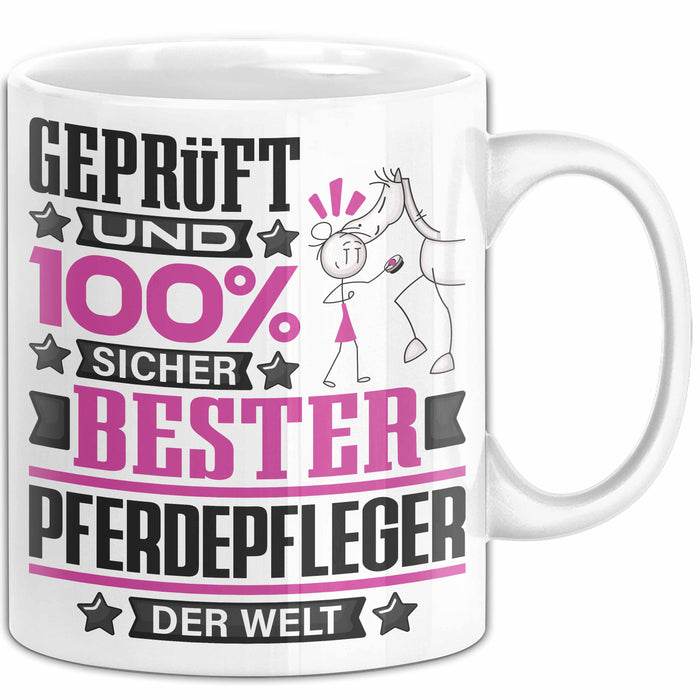 Pferdepfleger Geschenk Lustiger Spruch für Pferdepfleger Geschenkidee Bester Pferdepfleger Der Welt Weiß Trendation