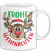 Weihnachten Tasse Geschenk Frohe Weihnachten Rentier Geschenkidee Weihnachtszeit Kaffee-Becher Weiß Trendation