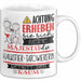 Haustier-Tätowiererin Tasse Geschenk Lustiger Spruch Bitte Erheben Sie Sich Seine Majestät Die Haustier-Tätowiererin Betritt Den Raum Weiß Trendation