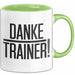 Fußballtrainer Fußballteam Tasse Geschenk Lustige Geschenkidee Spruch Danke Trainer Grün Trendation